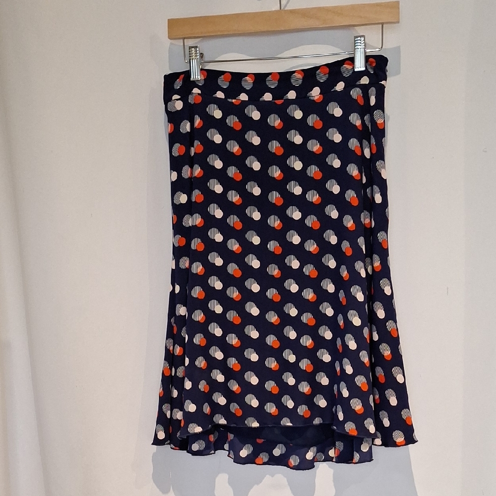 Kate Spade New York Skirt The Rules Stylish Polka Dot Skirt - Navy, Red, White